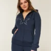 Star Graphic Zip-Up Hoodie Star Graphic Zip-Up Hoodie