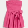 Strapless Bow Mini Dress Strapless Bow Mini Dress