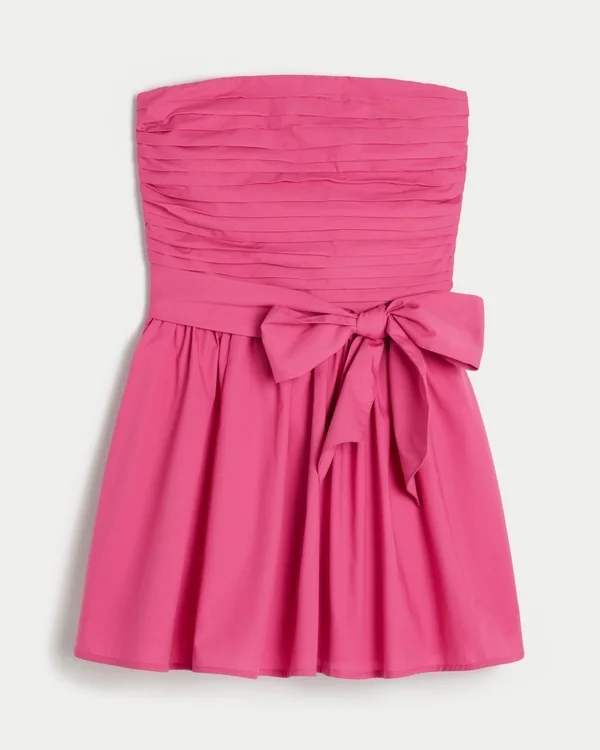 Strapless Bow Mini Dress Strapless Bow Mini Dress