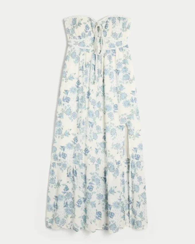 Strapless Braided Maxi Dress Strapless Braided Maxi Dress