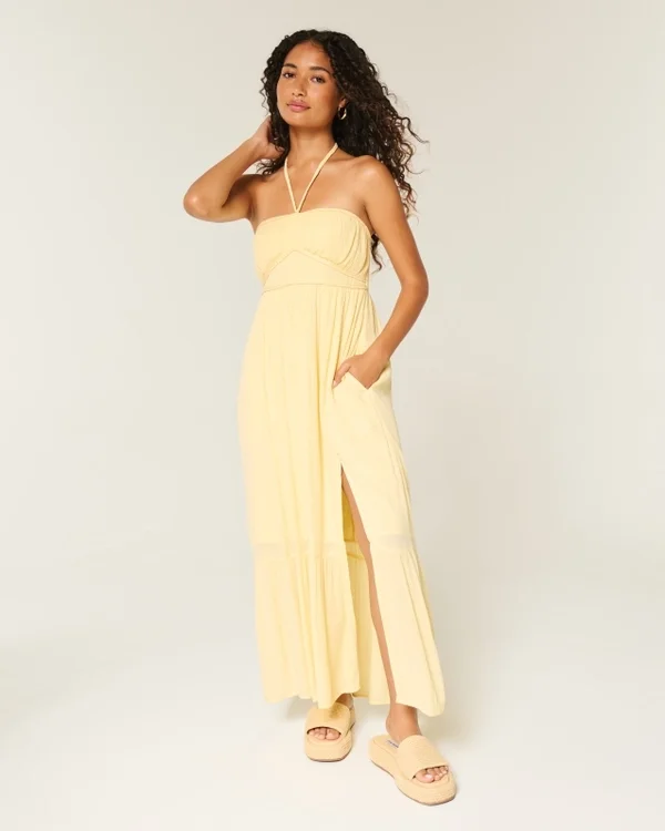 Strapless Braided Maxi Dress Strapless Braided Maxi Dress