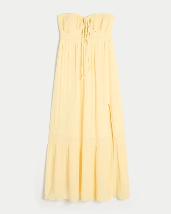 Strapless Braided Maxi Dress Strapless Braided Maxi Dress