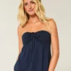 Strapless Cinched Babydoll Top