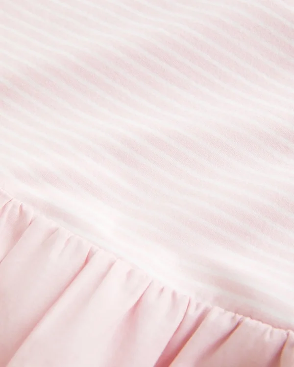 Strapless Drop-Waist Knit-Woven Mini Dress Strapless Drop-Waist Knit-Woven Mini Dress