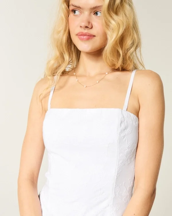 Strapless Embroidered Maxi Dress Strapless Embroidered Maxi Dress