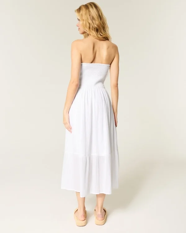 Strapless Embroidered Maxi Dress Strapless Embroidered Maxi Dress