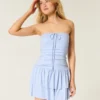 Strapless Knit Skort Dress