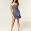 Strapless Knit Skort Dress