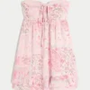 Strapless Ruffle Babydoll Mini Dress Strapless Ruffle Babydoll Mini Dress