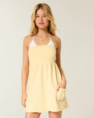 Strapless Terry Mini Dress Strapless Terry Mini Dress