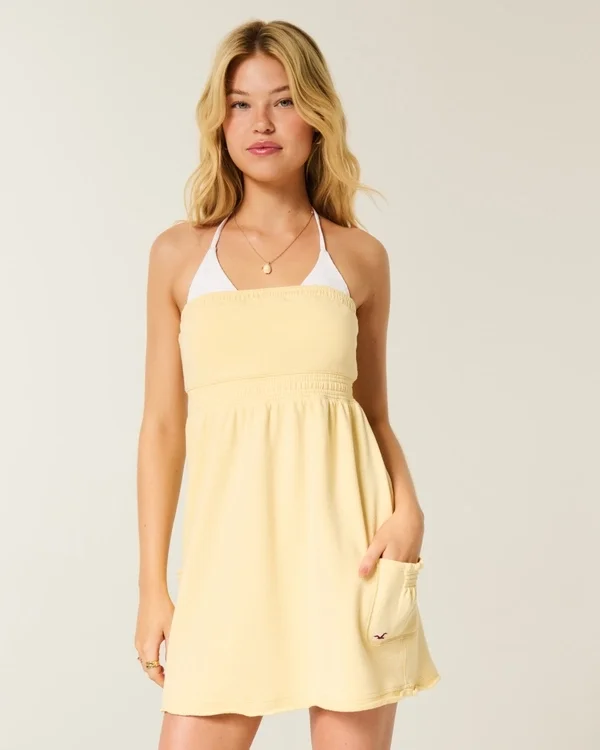 Strapless Terry Mini Dress Strapless Terry Mini Dress