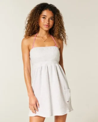 Strapless Terry Mini Dress Strapless Terry Mini Dress