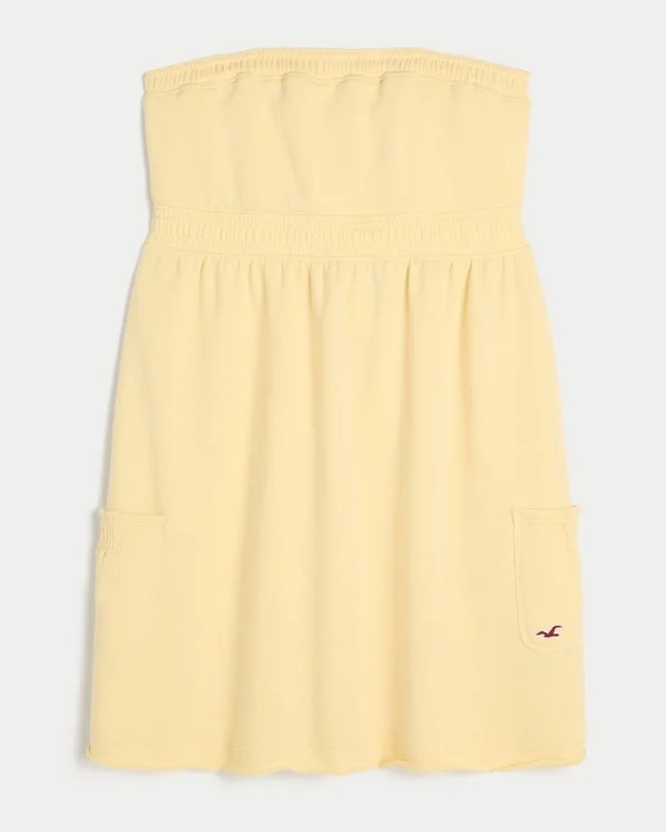 Strapless Terry Mini Dress Strapless Terry Mini Dress