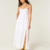 Strapless Twist Bust Maxi Dress