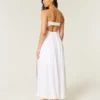 Strapless Twist Bust Maxi Dress
