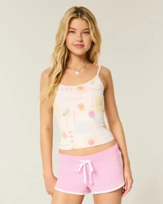 Surf Graphic Fleece Shortie Shorts