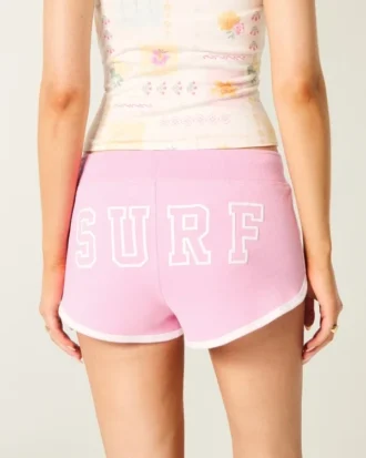 Surf Graphic Fleece Shortie Shorts