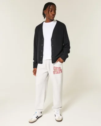 The Ohio State University Buckeyes Graphic Baggy Cinch Fleece Joggers