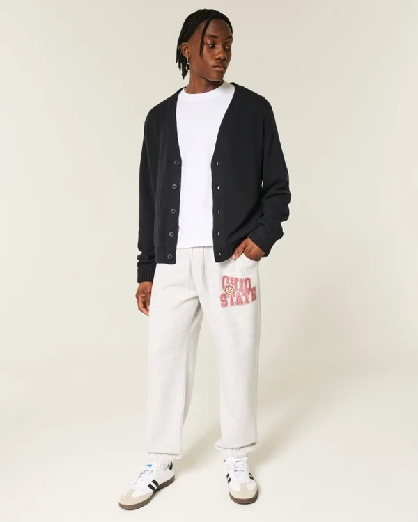 The Ohio State University Buckeyes Graphic Baggy Cinch Fleece Joggers The Ohio State University Buckeyes Graphic Baggy Cinch Fleece Joggers