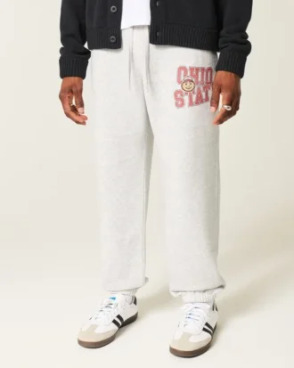 The Ohio State University Buckeyes Graphic Baggy Cinch Fleece Joggers