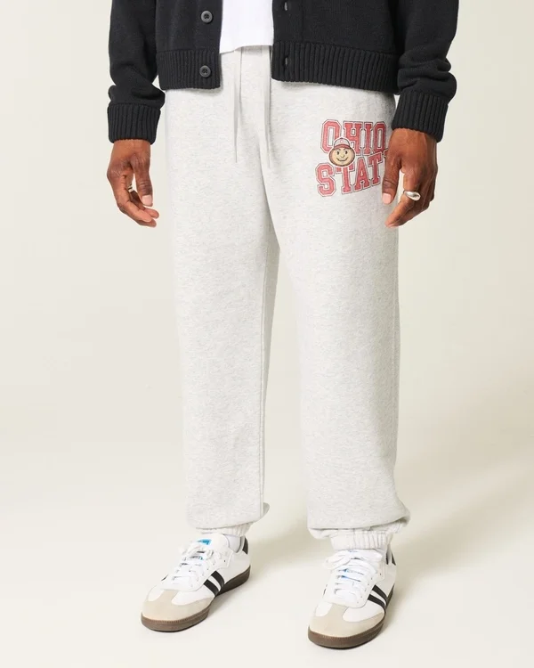 The Ohio State University Buckeyes Graphic Baggy Cinch Fleece Joggers The Ohio State University Buckeyes Graphic Baggy Cinch Fleece Joggers