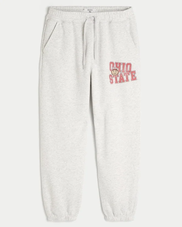 The Ohio State University Buckeyes Graphic Baggy Cinch Fleece Joggers The Ohio State University Buckeyes Graphic Baggy Cinch Fleece Joggers
