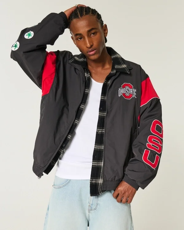 The Ohio State University Buckeyes Graphic Windbreaker Jacket The Ohio State University Buckeyes Graphic Windbreaker Jacket