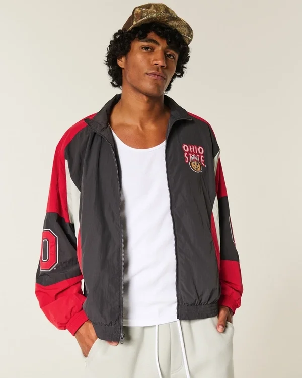 The Ohio State University Buckeyes Graphic Windbreaker Jacket The Ohio State University Buckeyes Graphic Windbreaker Jacket