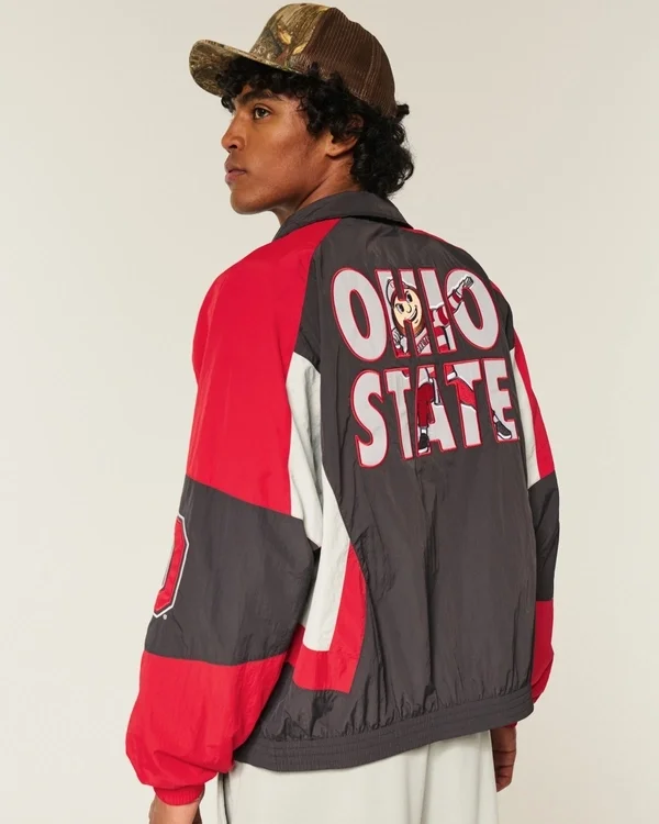 The Ohio State University Buckeyes Graphic Windbreaker Jacket The Ohio State University Buckeyes Graphic Windbreaker Jacket