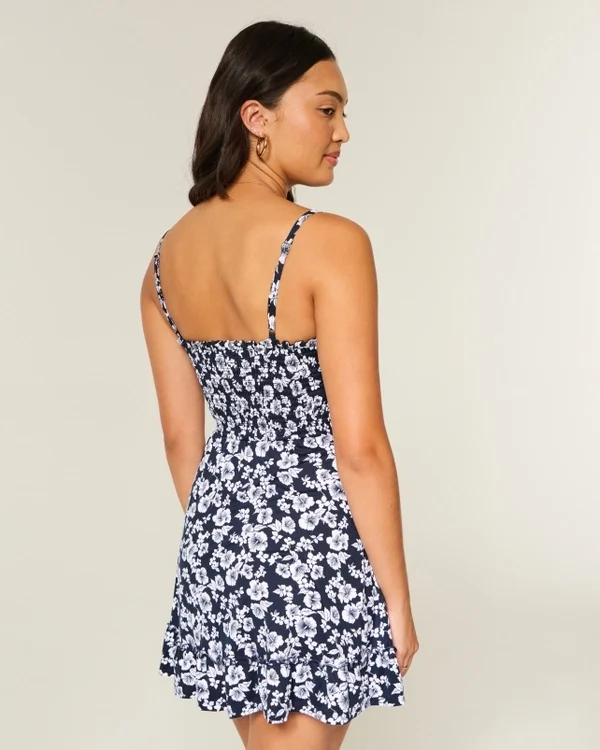 Tie Front Knit Mini Dress Tie Front Knit Mini Dress