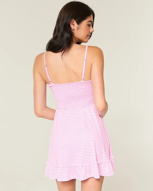 Tie Front Knit Mini Dress Tie Front Knit Mini Dress