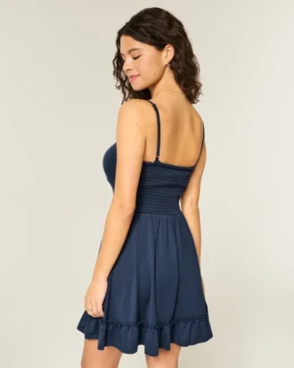 Tie Front Knit Mini Dress Tie Front Knit Mini Dress