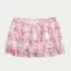 Tiered Chiffon Mini Skort