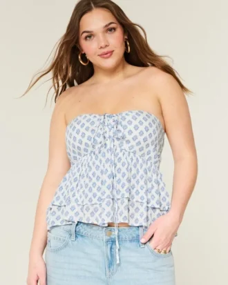 Tiered Halter Babydoll Top