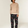 Tom and Jerry Graphic Flannel Pajama Pants
