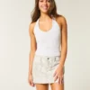 Twill Camo Mini Skirt