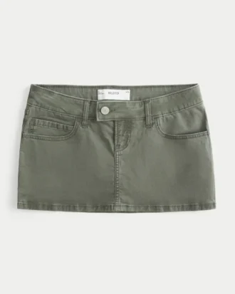 Twill Micro Mini Skort