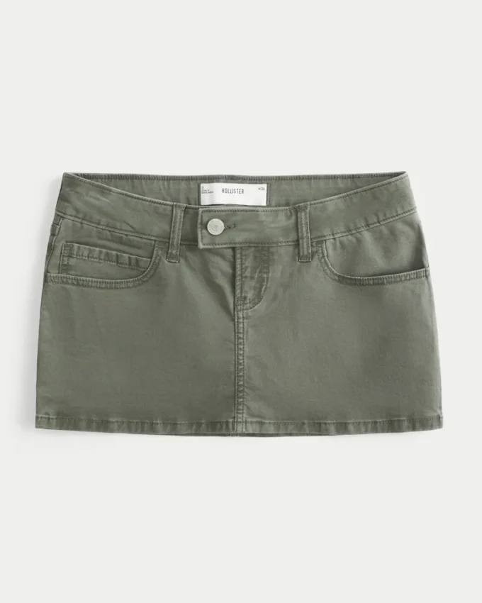 Twill Micro Mini Skort