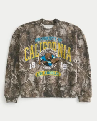 UCLA Bruins Graphic Camo Crew Sweatshirt