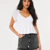 Ultra High-Rise Faded Black Denim Mom Shorts