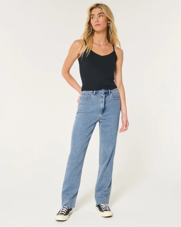 Ultra High-Rise Medium Wash 90s Straight Jeans Ultra High-Rise Medium Wash 90s Straight Jeans