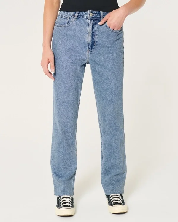 Ultra High-Rise Medium Wash 90s Straight Jeans Ultra High-Rise Medium Wash 90s Straight Jeans