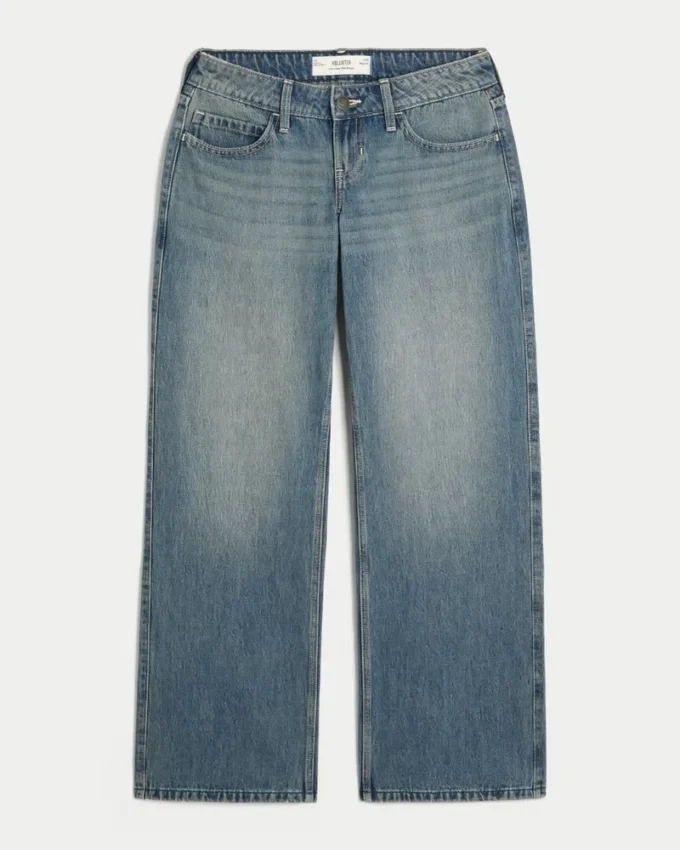 Ultra Low-Rise Dark Wash Baggy Jeans Ultra Low-Rise Dark Wash Baggy Jeans