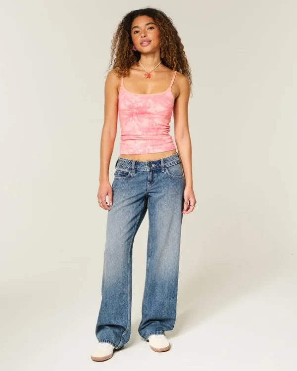 Ultra Low-Rise Dark Wash Baggy Jeans Ultra Low-Rise Dark Wash Baggy Jeans