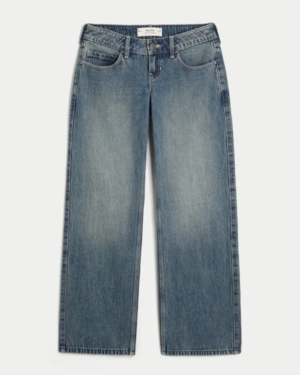 Ultra Low-Rise Dark Wash Baggy Jeans Ultra Low-Rise Dark Wash Baggy Jeans