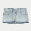 Ultra Low-Rise Denim Micro Mini Skort Ultra Low-Rise Denim Micro Mini Skort