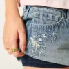 Ultra Low-Rise Denim Micro Mini Skort Ultra Low-Rise Denim Micro Mini Skort