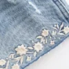 Ultra Low-Rise Embroidered Denim Mini Shorts Ultra Low-Rise Embroidered Denim Mini Shorts