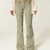 Ultra Low-Rise Embroidered Waist Flare Pants Ultra Low-Rise Embroidered Waist Flare Pants