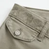 Ultra Low-Rise Embroidered Waist Flare Pants Ultra Low-Rise Embroidered Waist Flare Pants